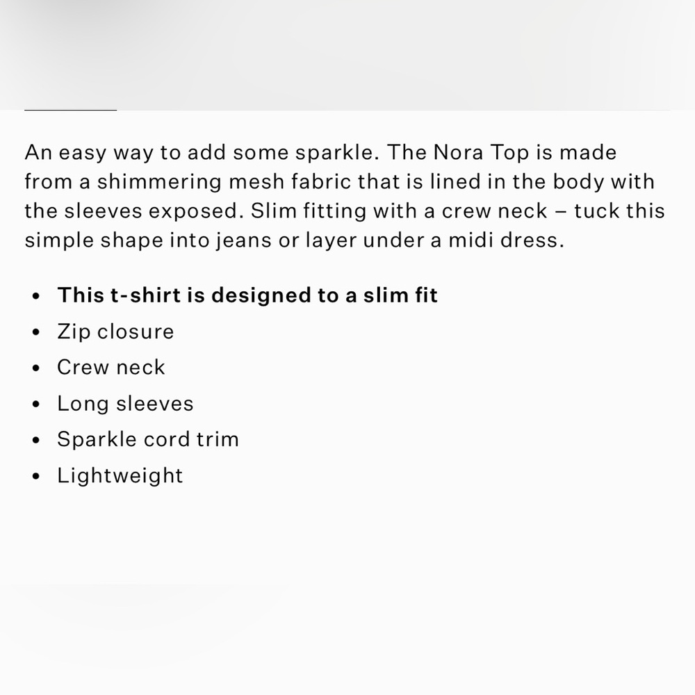 NWTA All Saints Nora Sparkle Top  Size 6 - Picture 8 of 8